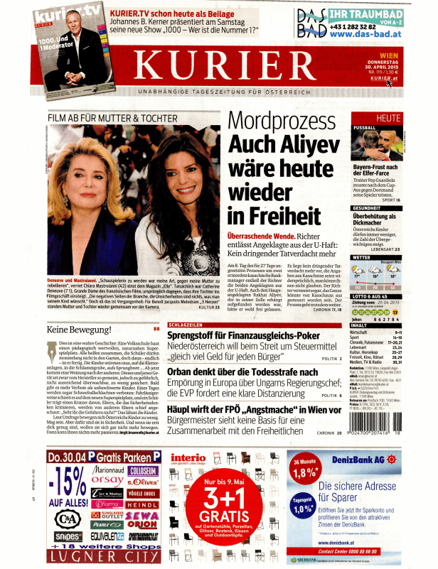 Titelseiten vom 30.04.2015