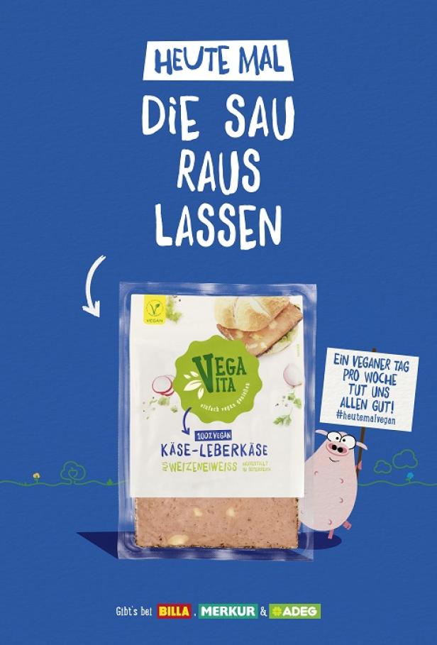VegaVita - Produktsujet 2 - Delikatessa - Demner Merlicek & Bergmann Vegavita lässt die Sau raus