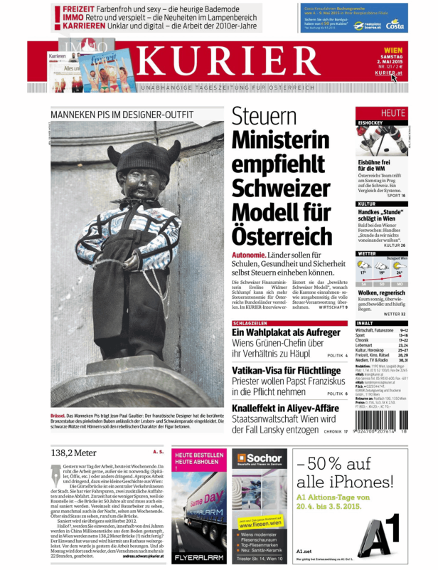Titelseiten vom 02.05.2015