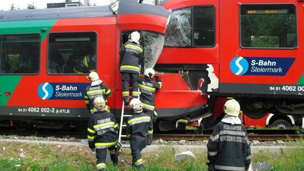 Bilder vom Zugunglück in der Steiermark