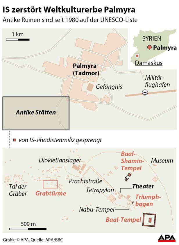 Was von der legendären Wüsten-Oase Palmyra blieb