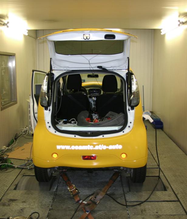 Elektroauto auf dem Prüfstand