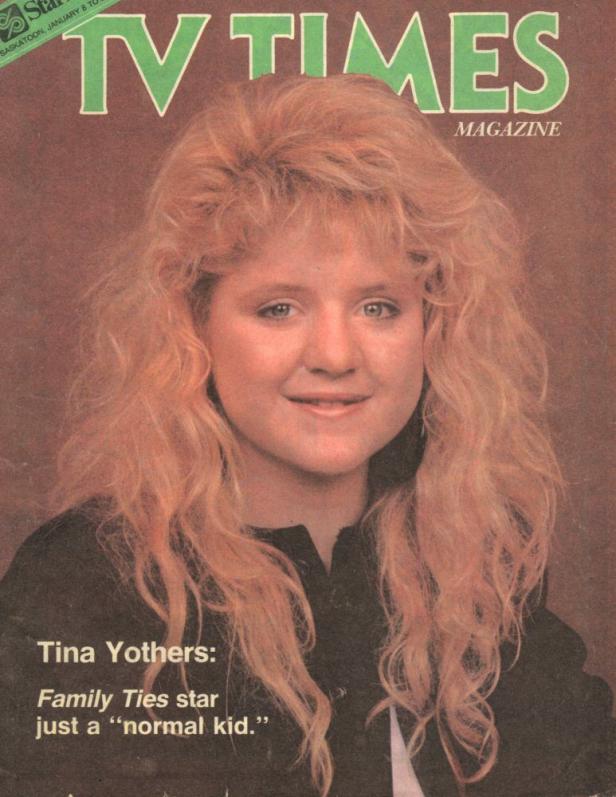 Das Cover des „TV Times“-Magazins zeigt ein Porträt von Tina Yothers.