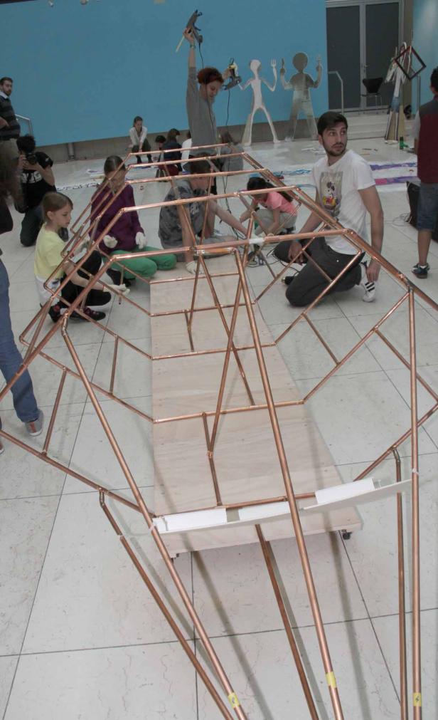 Kids bauen Rakete aus Kupferrohren