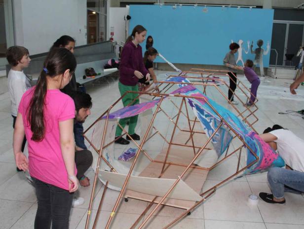 Kids bauen Rakete aus Kupferrohren