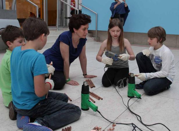 Kids bauen Rakete aus Kupferrohren