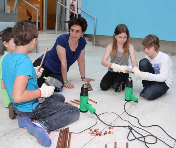 Kids bauen Rakete aus Kupferrohren
