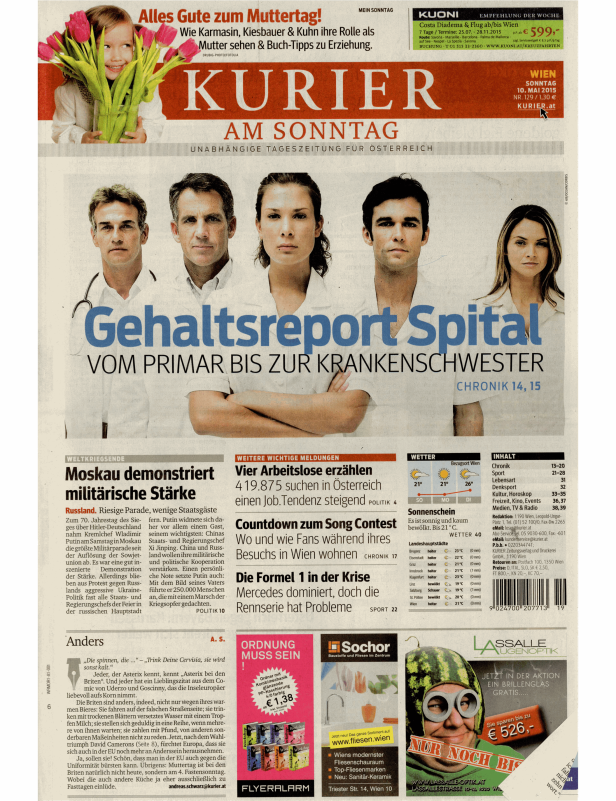 Titelseiten vom 10.05.2015