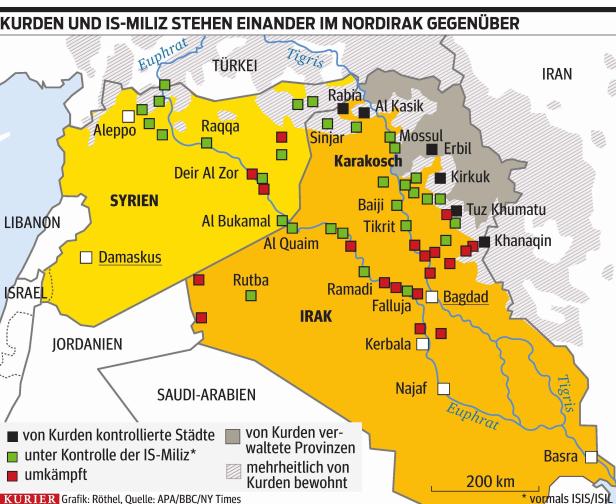 Kurden vermelden erste Erfolge gegen Jihadisten