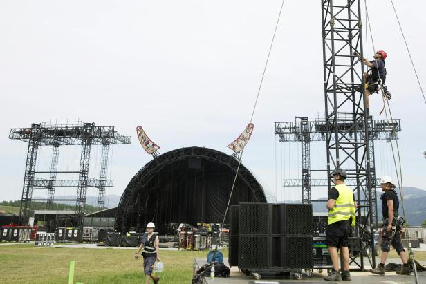 AC/DC in Spielberg: Rund 300 Lkw-Ladungen für Bühne und Co.