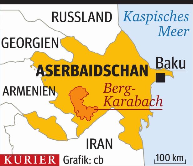 Abtrünnige Region Berg-Karabach droht mit Großoffensive