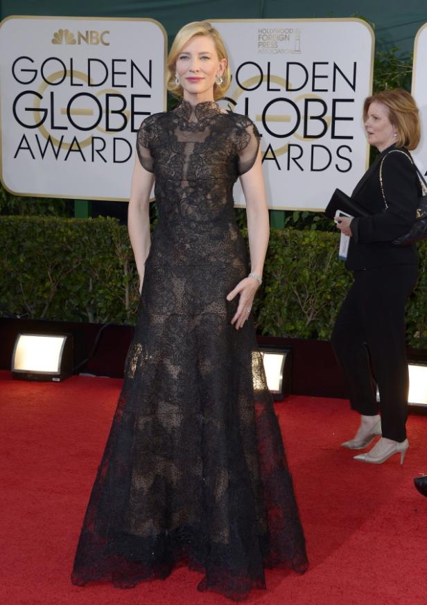 Cate Blanchett auf dem roten Teppich der Golden Globe Awards.