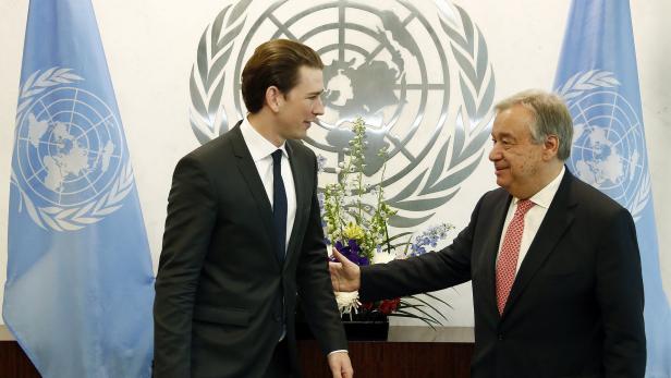 Kurz brieft Sicherheitsrat, wirbt für UN-Standort Wien