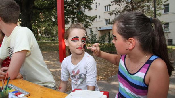 Akrobatik im Park