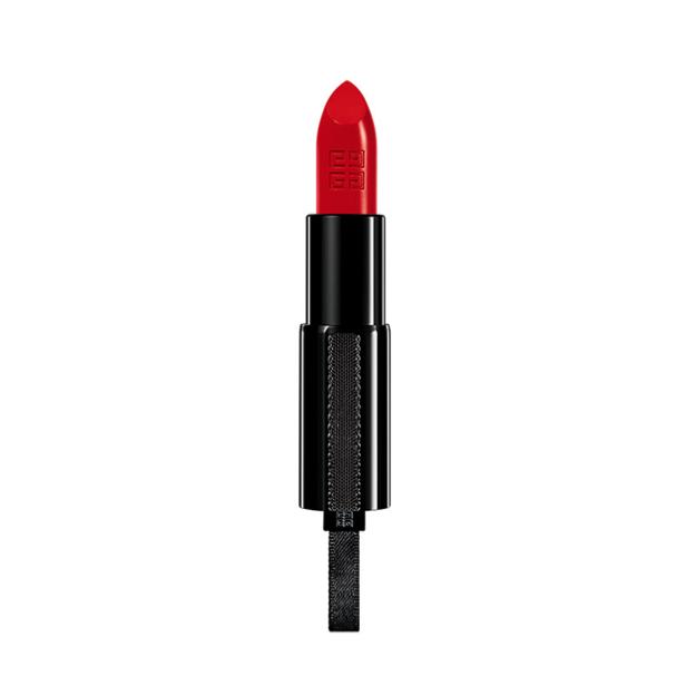 Ein roter Lippenstift von Givenchy mit schwarzer Hülle.