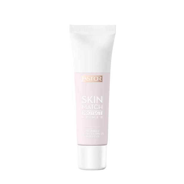 Eine Tube „Skin Match Protect Primer“ von Astor mit Lichtschutzfaktor 25.