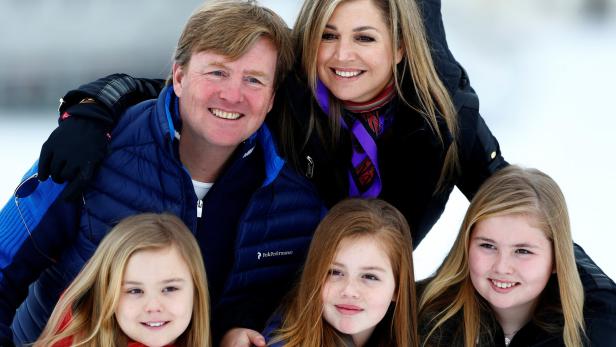 Holländische Royals auf Skiurlaub