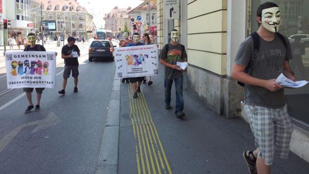 Anonymous protestiert gegen INDECT