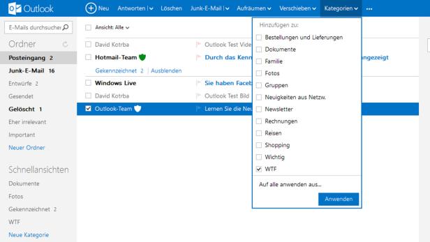 Outlook.com im Test: Neubeginn mit Schlichtheit