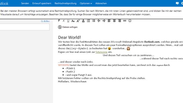 Outlook.com im Test: Neubeginn mit Schlichtheit