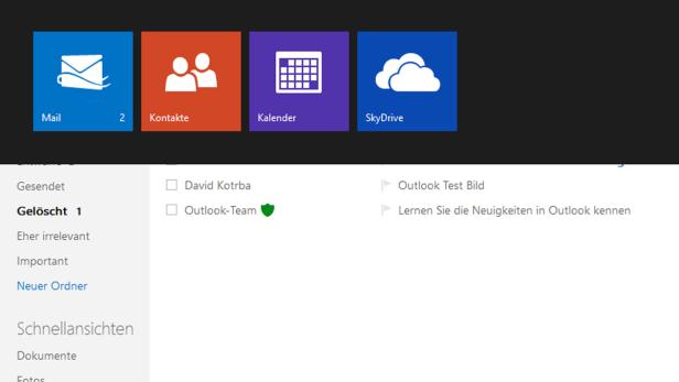 Outlook.com im Test: Neubeginn mit Schlichtheit