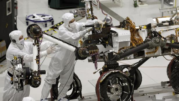 NASA-Rover Curiosity landet auf dem Mars