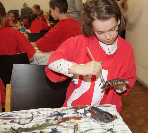Malen auf Geschirrtüchern
