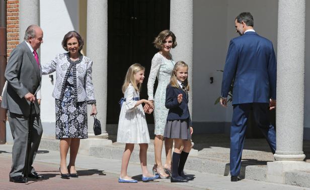 Kommunion bei den spanischen Royals