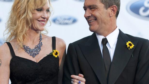 Melanie Griffith und Antonio Banderas bei einer Veranstaltung.