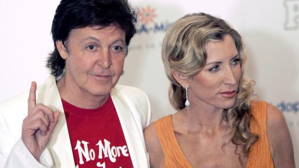 Paul McCartney mit Nancy Shevell auf einer Veranstaltung.
