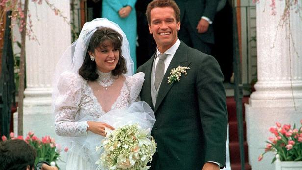 Arnold Schwarzenegger und Maria Shriver an ihrem Hochzeitstag.