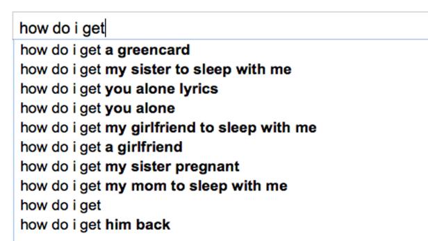 Googles fragwürdige Suchvorschläge