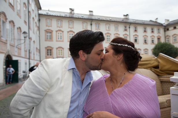 So feierte Anna Netrebko ihre Verlobung in Salzburg