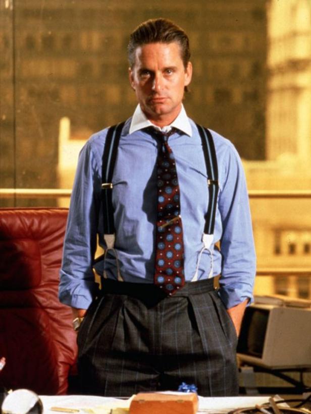 Michael Douglas als Gordon Gekko im Film „Wall Street“.