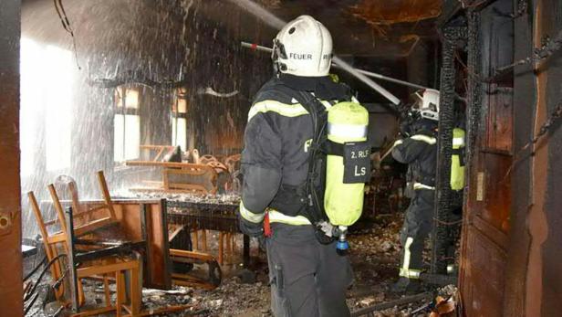 Brand in ehemaliger Gaststätte in Wien-Landstraße