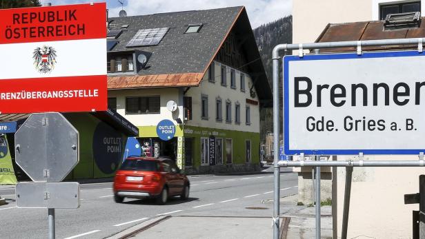 Ein Blick auf den Grenzübergang Brenner zwischen Österreich und Italien.