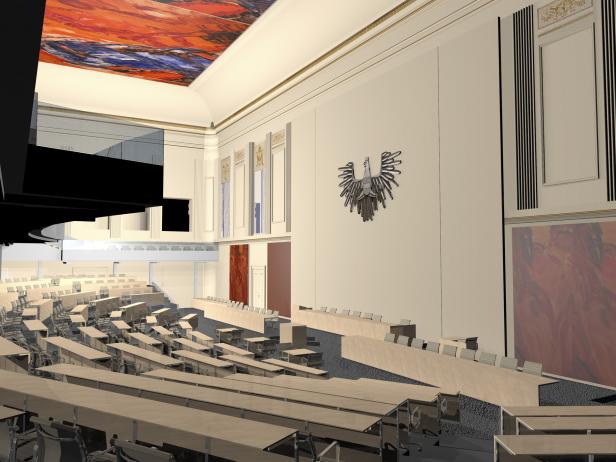 Hofburg: So soll das Übergangsparlament aussehen