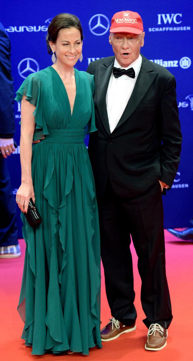 Niki Lauda mit Ehefrau Birgit Laudas Laureus-Award "ist futsch"