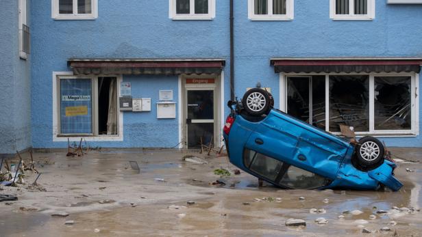 Siebentes Todesopfer nach Flut in Bayern, großes Aufräumen geht weiter