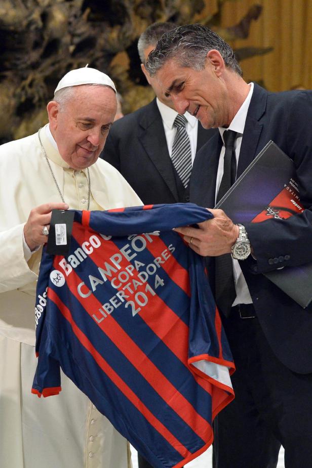 Eine Privataudienz beim sportbegeisterten Papst