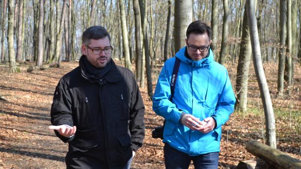Schleritzko wanderte mit KURIER-Redakteur Matthias Hofer