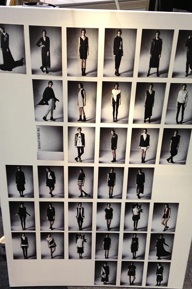 Eine Anordnung von Schwarz-Weiß-Fotos, die Models in Kleidung von „The Urban Apparel“ zeigen.