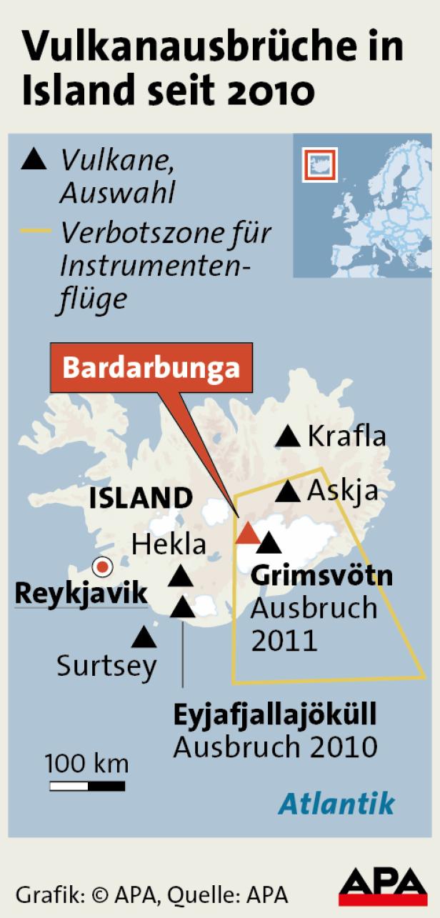 Vulkanausbrüche in Island seit 2010 - Aktualisiert