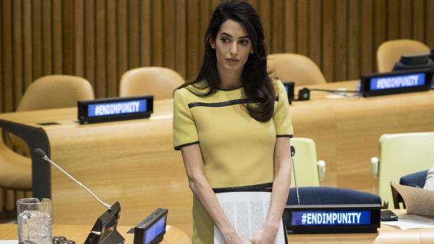 Amal hielt flammende UN-Rede