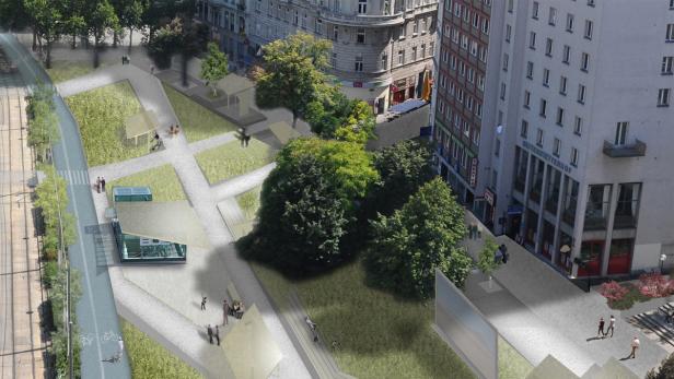 Wien: So könnte der Schwedenplatz "light" aussehen