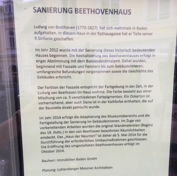 Eine Baustelle für Beethoven