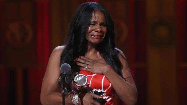 Audra McDonald accepts her award during the Americ Audra McDonald accepts her award during the Americ