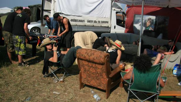 Die "Luxus"-Camper am Nova Rock 2011