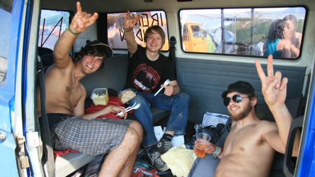 Die "Luxus"-Camper am Nova Rock 2011