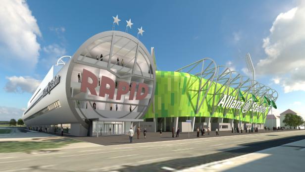 Rapid präsentiert das neue Stadion